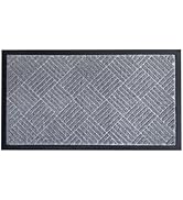 Welcome Mats for Front Door, Doormat Indoor Entrance, Classic Woven Pattern Design, Decorate Your...