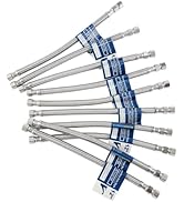 PLUMBINGMASTER 12-Inch Delta Style Flexible Faucet Connector, 3/8 OD Comp (Male) x 3/8 Comp (Fema...