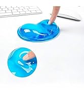DOITOOL Heart Shaped Silicone Mouse Pad with Gel Comfortable Filled Wristband Cushion for Compute...