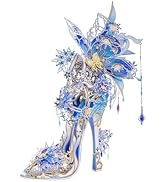 MU Metal Puzzle for Adults Building Cinderella's Glass Slipper, Shoe of Cinderella Assembling 3D ...