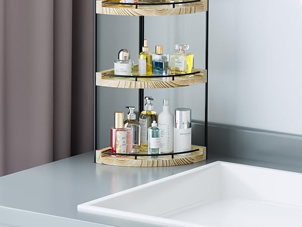 corner bathroom counter organizer