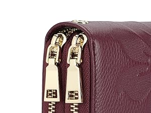 leather wallet women