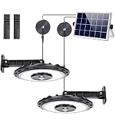 INDARUN Solar Shed Light Up to 3000LM, Solar Outdoor Indoor Lights Motion Sensor IP65 Waterproof ...