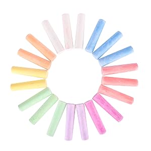 Chalk Tales chalk bucket with storage container and handle easy to carry bright assorted color
