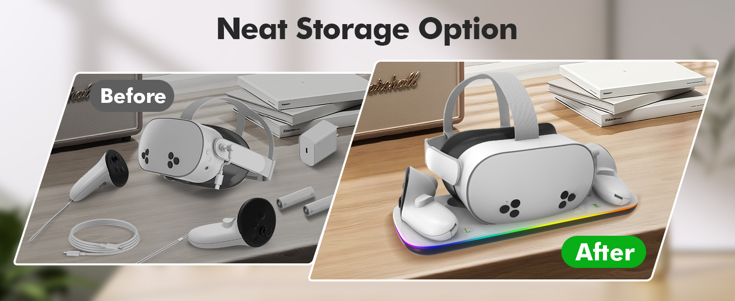 Charging Dock Compatible with Meta Oculus Quest 3/3S
