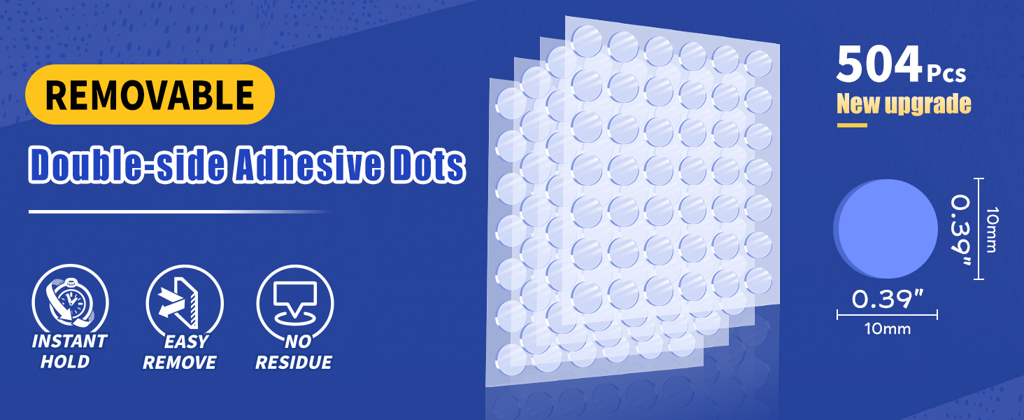 Removable Double-side Adhesive Dots