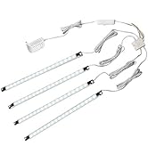 Set of 4 LED Light Strip Bar - Cool White Kitchen Under Cabinet Led Lamp Energy Saving Under Coun...