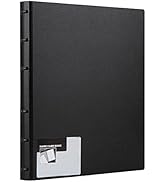MyLifeUNIT Business Card Book, Name Card Holder Book with 600 Business Cards Capacity (Black)