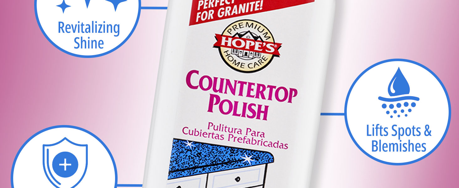 countertop polish cleaner sealer granite marble quartz restore shine protect surface cream stone