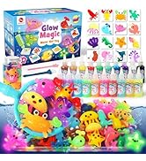 Mocoosy 20 Color Glow in The Dark Magic Water Elf Toy Kit for Kids, Aqua Fairy Water Gel Kit with...