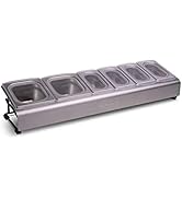 ooni Pizza Topping Station – 2 x 1.6L and 4 x 0.8L Pizza Topping Containers with Custom Fit Lids ...