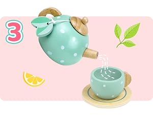 a teapot and a cup of tea on a pink background