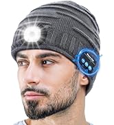 ZOOI Gifts for Men Dad Him, LED Bluetooth Beanie for Men, Fathers Day Mens Gifts for Dad, Mens Da...