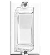 Magnetic Switch Covers, ILIVABLE Light Switch and Outlet Cover for Flat Modern Switches (Clear, 8...