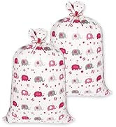 Large Gift Bag, 2 Pcs Extra Large Gift Bags for Baby Shower, 56"x 36" Oversized Red Plastic Gift ...