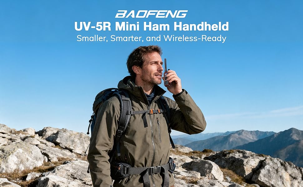 BAOFENG UV-5R Mini Dual Band Ham Radio Handheld