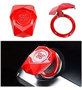 Engine StartStop Push Button Cover,Car Power Control Trim Car Switch Decoration, Aluminum Alloy A...