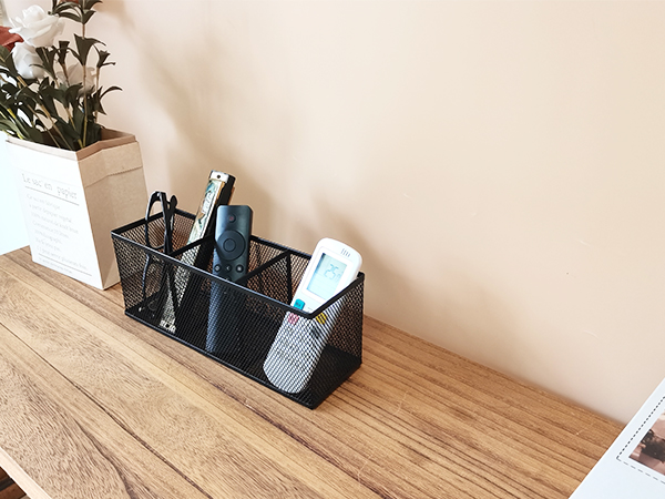 desk storage for glasses and remote control