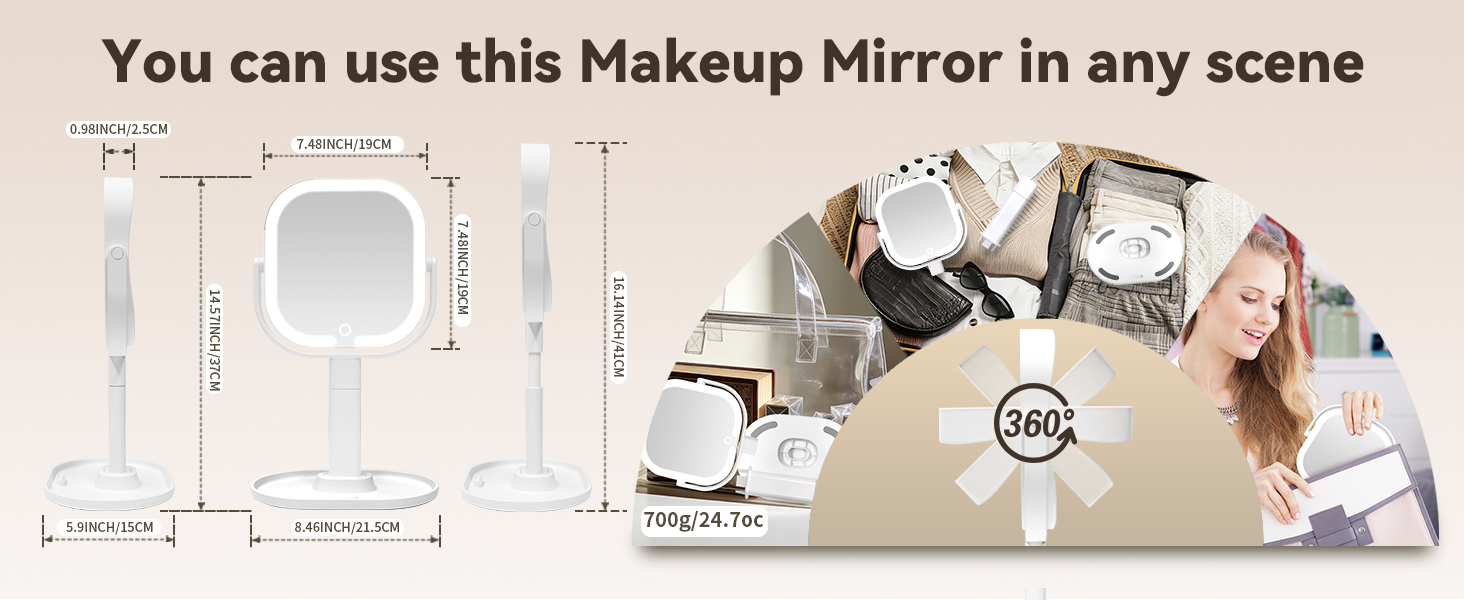 makeup mirror with lights