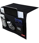 Meeall Bedside Caddy 4 Pockets Bedside Organizer Caddy Fit Tablet Magazine Phone Glasses, Under M...
