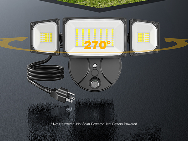 plug in flood light outdoor