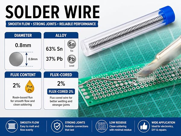 soldering iron kit soldering wire with flux cored