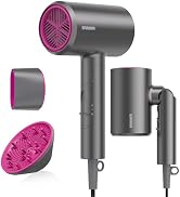 BABONIR Hair Dryer with Diffuser for Women, 1875W Fast Drying Ionic Blow Dryer for Home Use, Ligh...