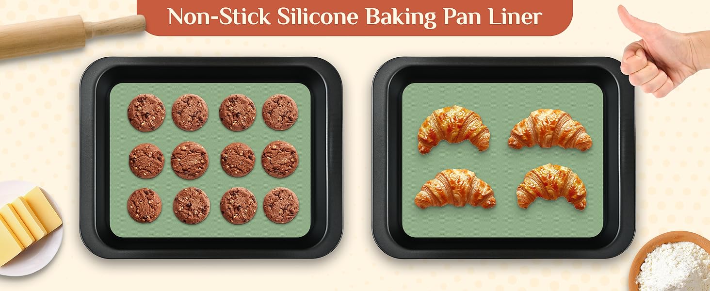 Non-Stick Silicone Baking Pan Liner