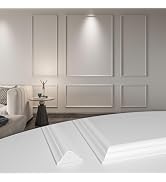 Art3d Pre-Cut Wall Molding Set of 6 pcs, Ready-to-Assemble Wainscoting Panels for Interior Wall D...