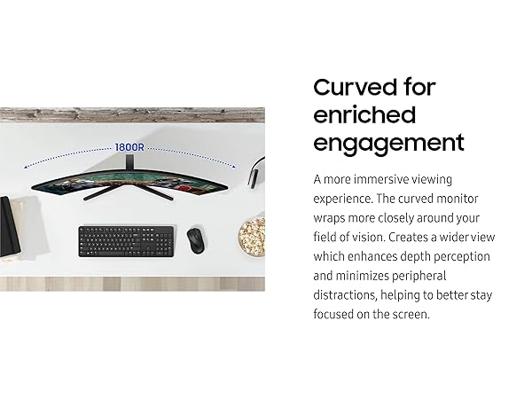 Samsung Essential S3 S36GD FHD 100Hz Curved Monitor