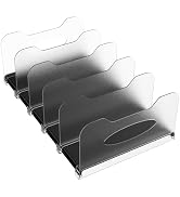 SURETIVIAN Freezer Organizer 12” Visible Fridge Organizer Rack with Removable Dividers and Handle...