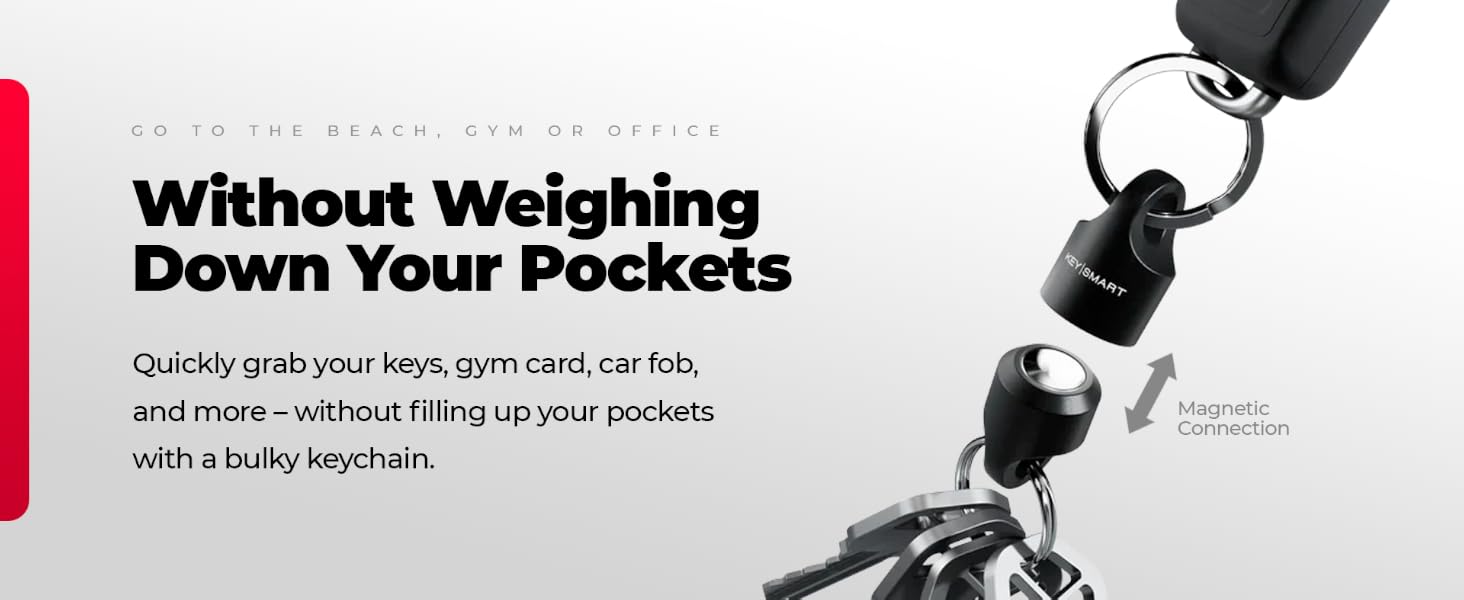 Keysmart magconnect quick disconnect keychain quick release magnetic magnetic key chain keys car fob