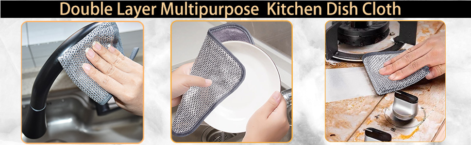 wire kitchen cleaning cloth