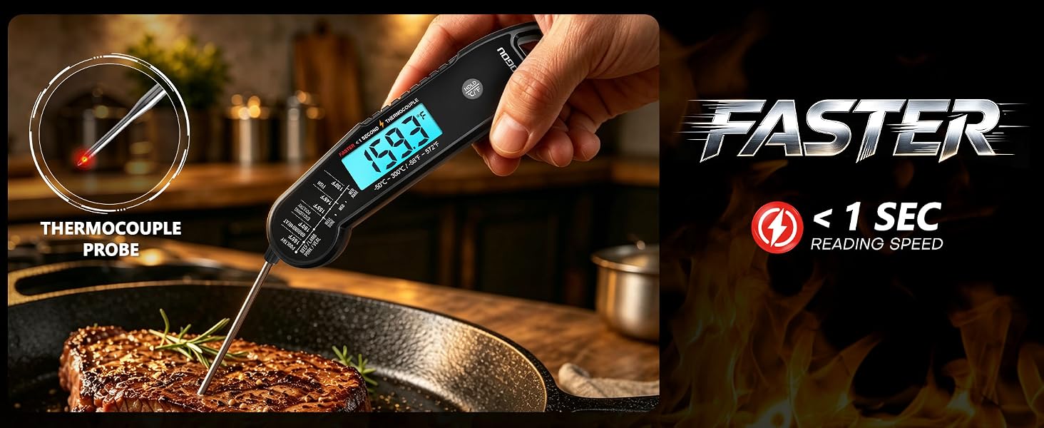 ATOGOU Thermocouple Meat Thermometer