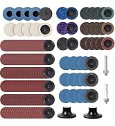 170pcs 2 Inch Sanding Discs Set, Die Grinder Sanding Disc Quick Change Twist Lock Disc for Drill ...