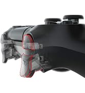 eXtremeRate Clicky Hair Trigger Kit for PS4 CUH ZCT2 Controller Shoulder Buttons, Custom Flashsho...