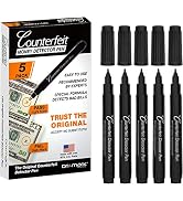 Dri Mark CFD5PK Counterfeit Bill Detector Marker Pen, Made in The USA, 3 Times More Ink, Pocket S...