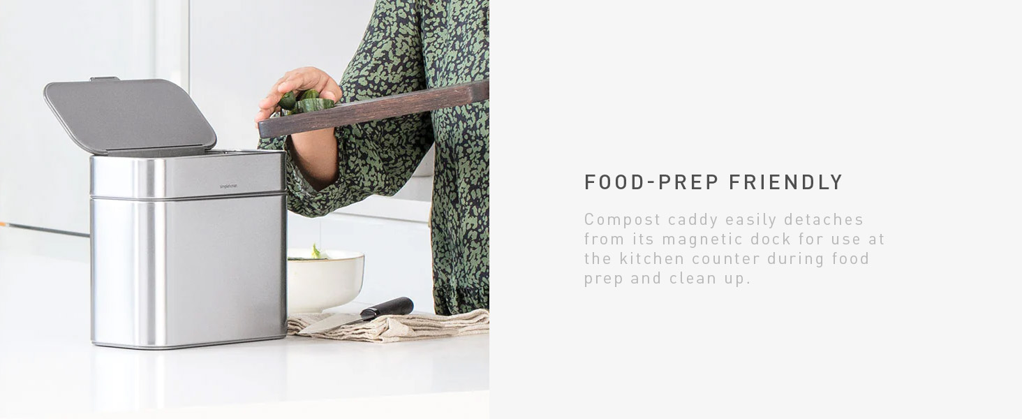 Food-Prep Friendly | Easily detaches from its magnetic docks for countertop use