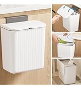 Ryhiac 2.4 Gallon Kitchen Compost Bin for Counter Top or Under Sink, Hanging Small Kitchen Trash ...