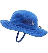 Connectyle Kids Sun Hat for Boys Girls Wide Brim Bucket Hat UPF 50+ Sun Protection Hat Breathable...