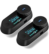 FreedConn Motorcycle Bluetooth Headset TCOM SC Helmet Communication System with Music Sharing/Uni...