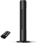 36 Inch Tower Fan for Bedroom, 23ft/s Velocity, Oscillating Standing Fans for Room with 6 Speeds,...