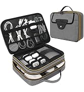 Skycase Electronic Organizer,Waterproof Electronic Accessories Case,3 Layer Large Capacity Cable ...