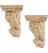 Antrader Corbels for Shelves,Wood Decorative Corbels for Doorway,2Pcs | Wooden Vintage Shelf Deco...