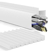 Delamu 157in Cable Management Under Desk, Safe & Tidy Under Desk Cable Management for Home & Offi...
