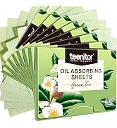 Teenitor Oil Blotting Sheets for Face, 800 Sheets Natural Green Tea Oil Control Film, Oil Absorbi...