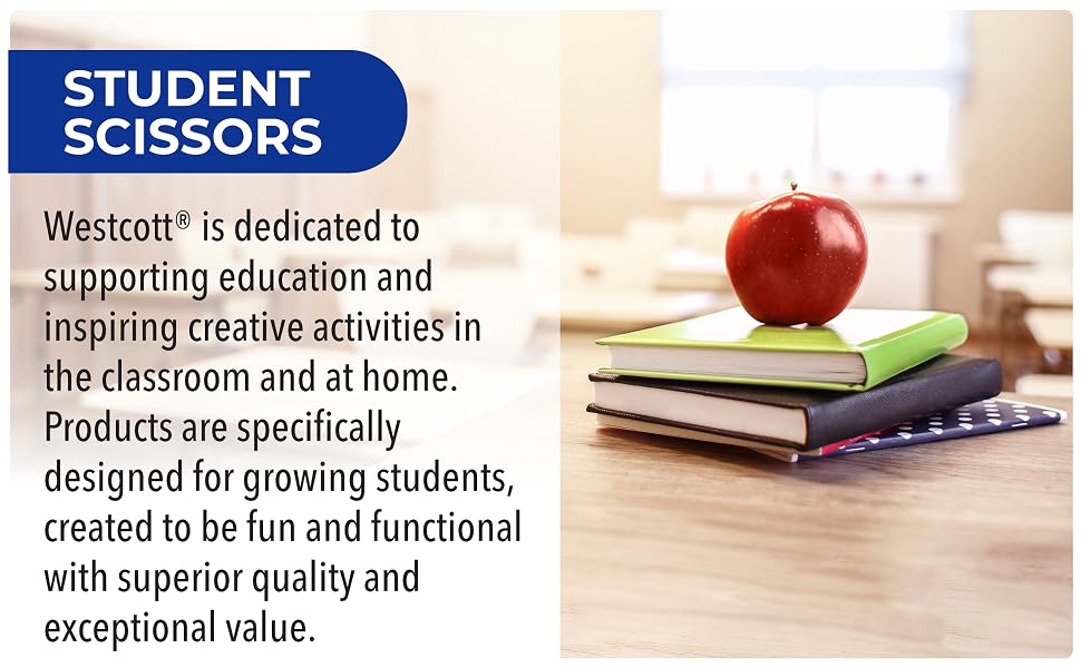 text about student scissors, classroom, growing hands, fun and functional