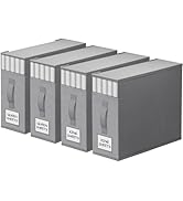 StorageTastic 4 Pack Bed Sheet Closet Organizers and Storage,Sturdy Foldable Storage Containers w...
