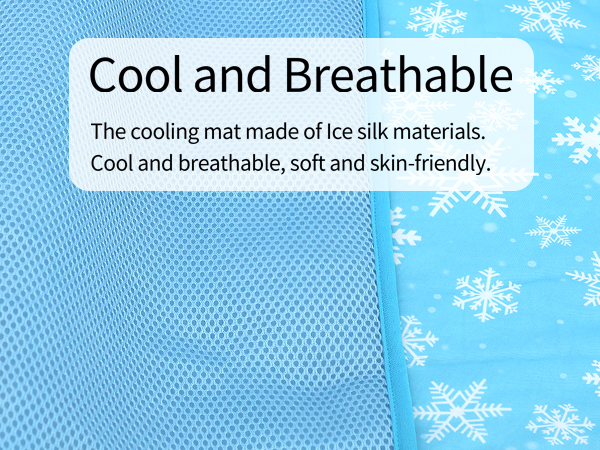 Blue Snowflake cooling mat 3