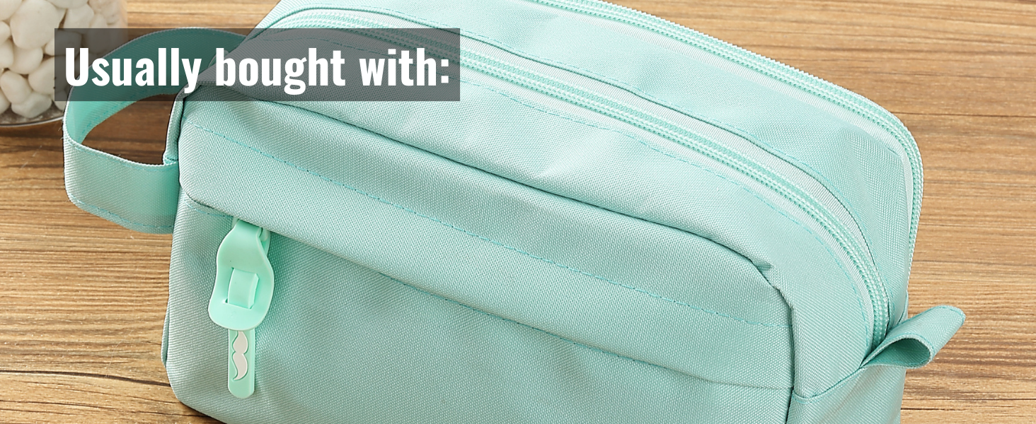 Large Capacity Pencil Case, Mint Green, Pencil Pouch, Pencil Bag, Pen Case, Pen Pouch